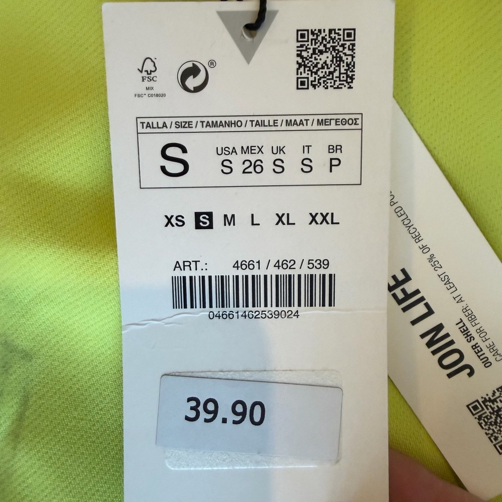 Zara Neon Skort! Size Small! NWT! - Picture 5 of 6
